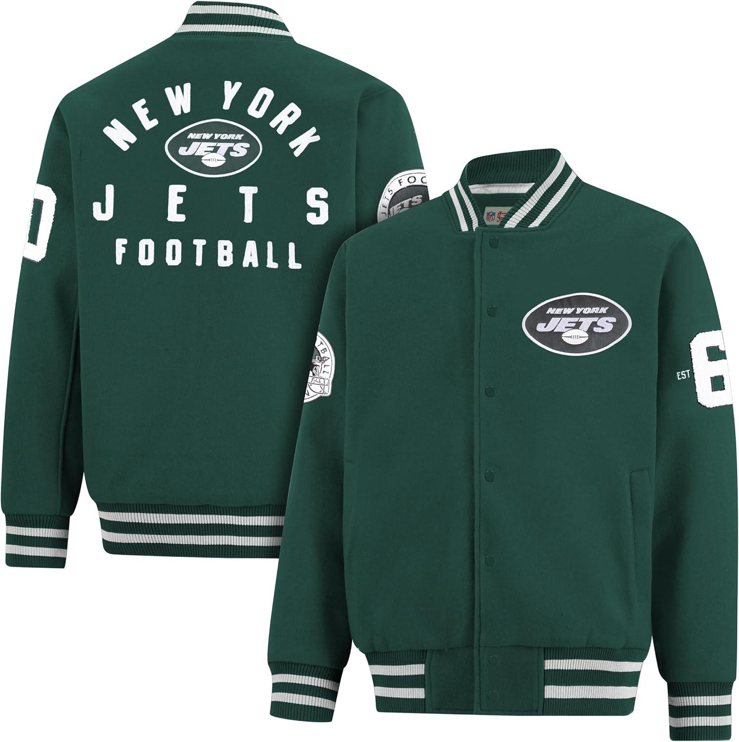 imageUltra Game Mens NFL Official Classic Varsity Coaches Jacket CoatTeam Color Updated