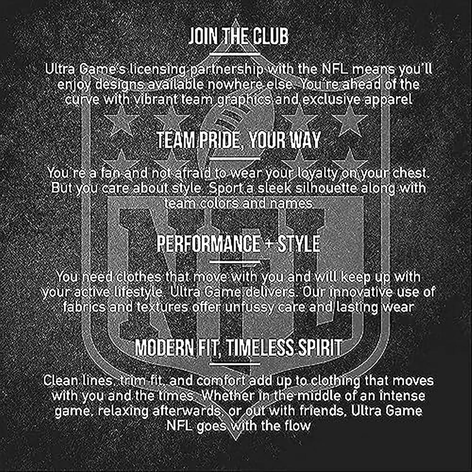 imageUltra Game Mens NFL Official Super Soft Game Day Jogger SweatpantsGrey