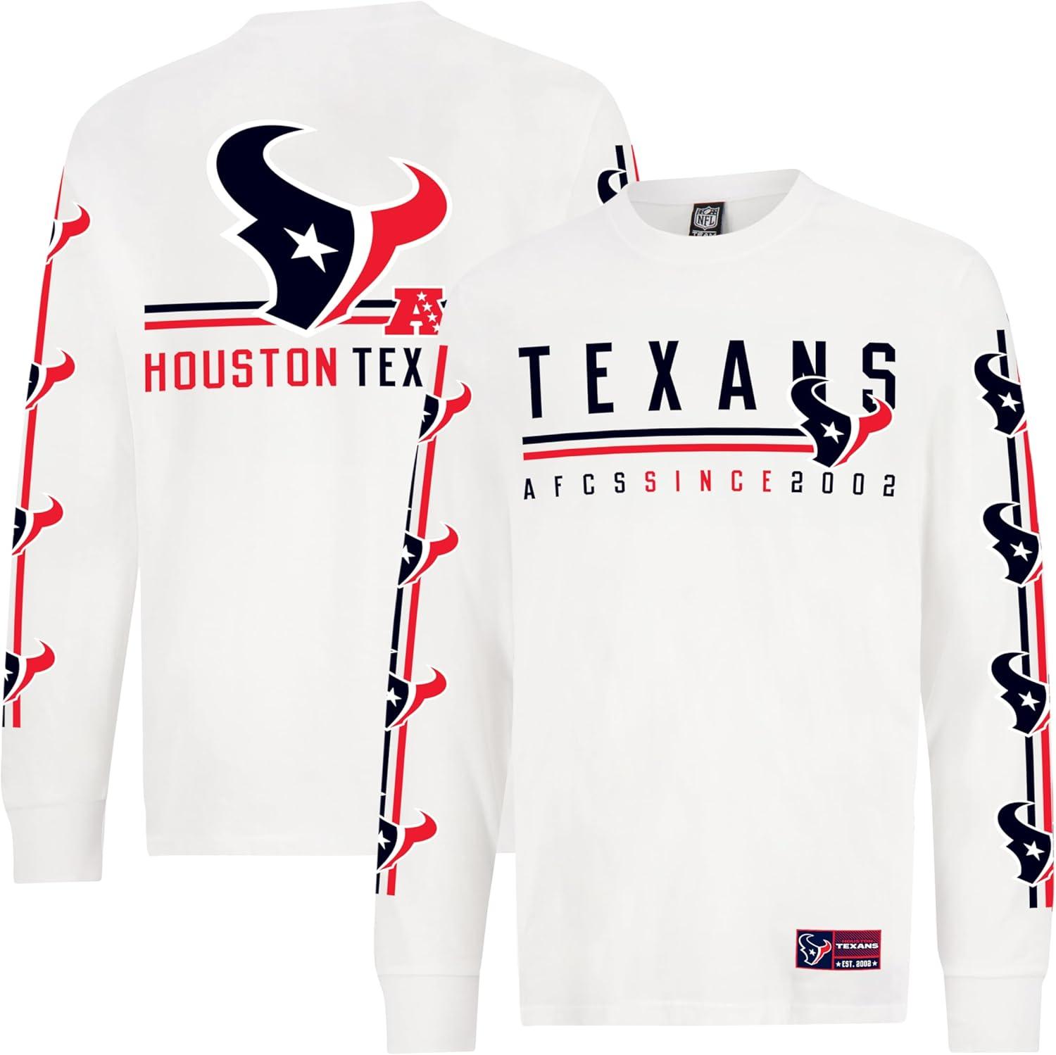 imageUltra Game Mens NFL Official Super Soft Supreme Long Sleeve TShirtWhite Updated