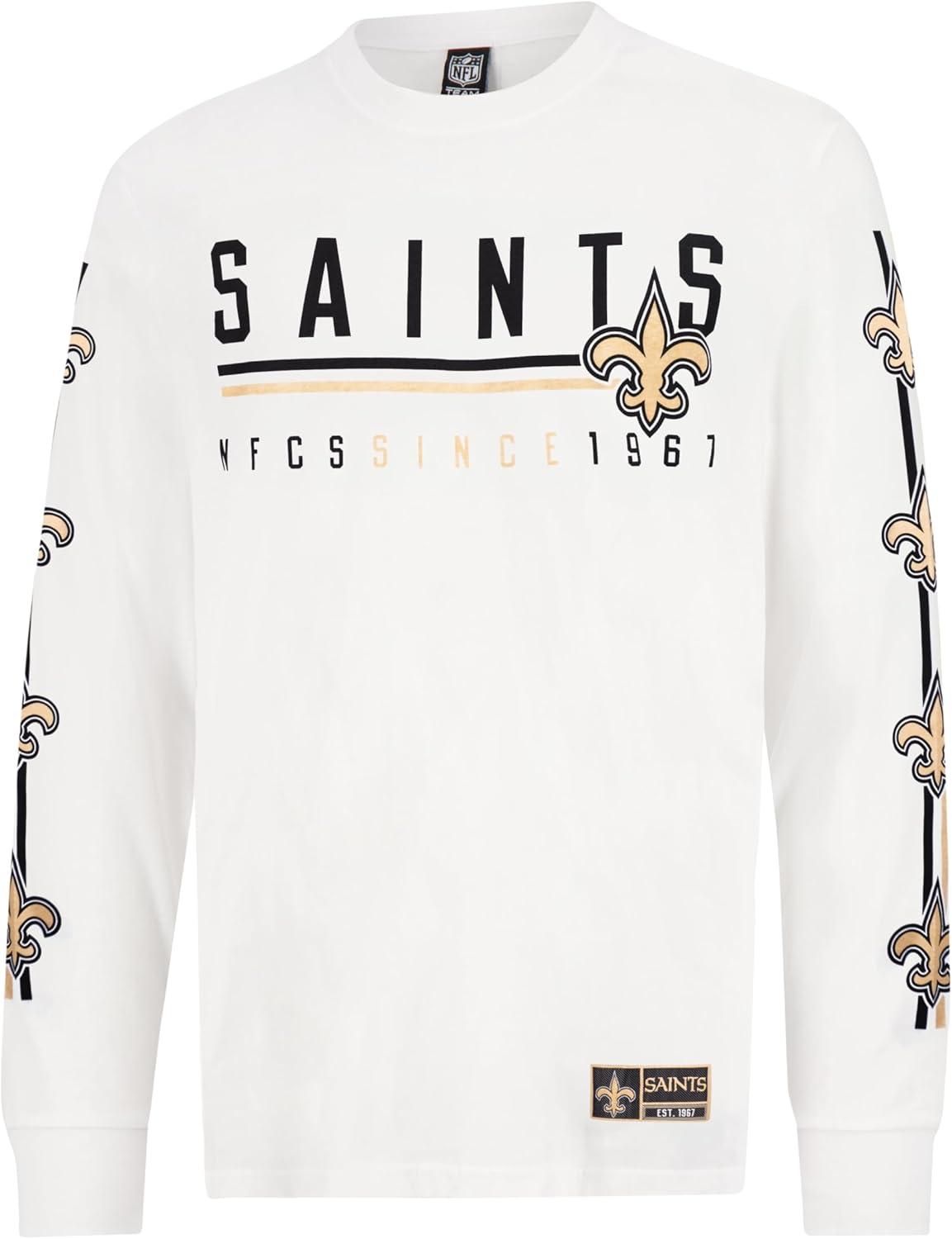 imageUltra Game Mens NFL Official Super Soft Supreme Long Sleeve TShirtWhite Updated