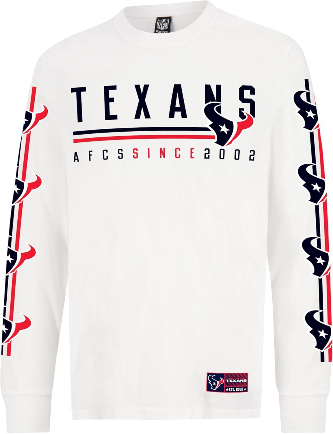 imageUltra Game Mens NFL Official Super Soft Supreme Long Sleeve TShirtWhite Updated