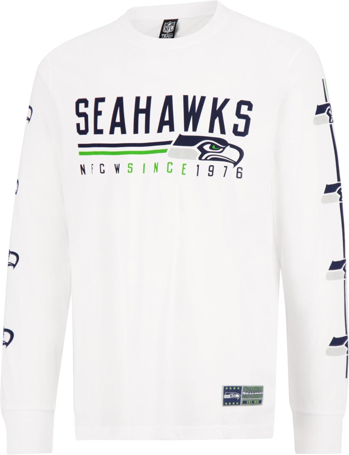 imageUltra Game Mens NFL Official Super Soft Supreme Long Sleeve TShirtWhite Updated