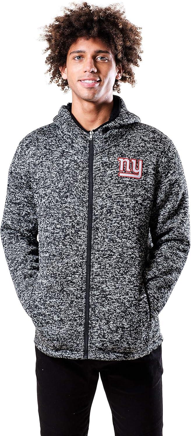 imageUltra Game Mens NFL Official Ultimate Full Zip Varsity Hoodie Sweatshirt JacketNew England Patriots