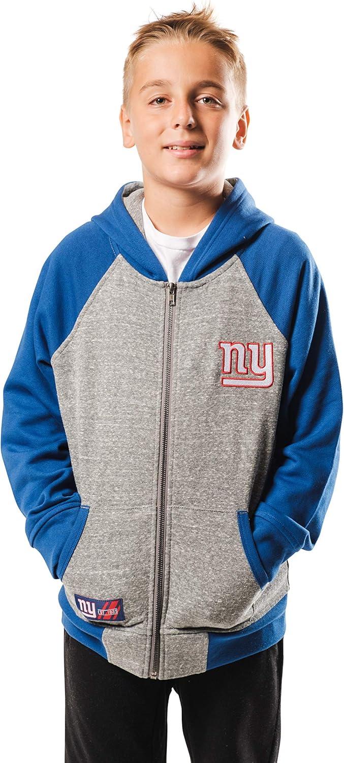 imageUltra Game NFL boys Fleece Raglan Hoodie for BoysTeam Color