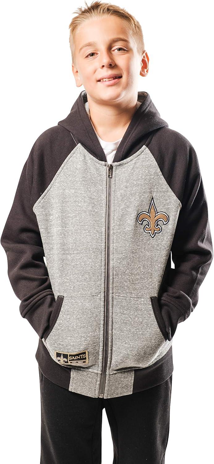 imageUltra Game NFL boys Fleece Raglan Hoodie for BoysTeam Color