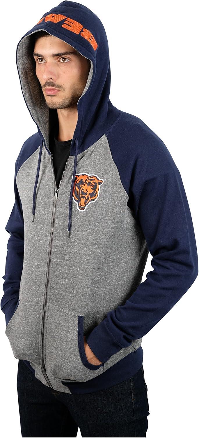 imageUltra Game NFL mens Nfl Official Supreme Satin JacketHeather Gray