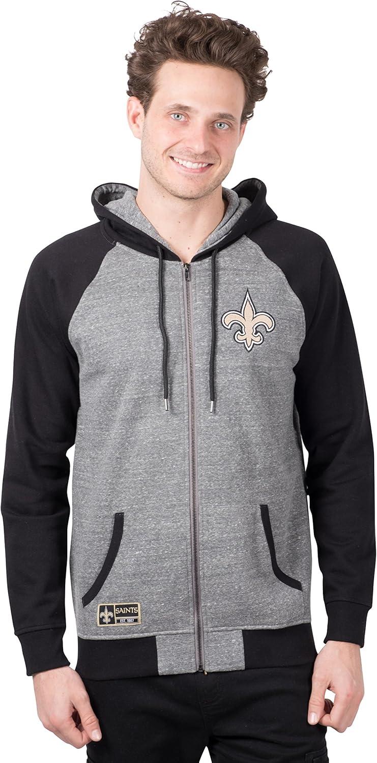 imageUltra Game NFL mens Nfl Official Supreme Satin JacketHeather Gray