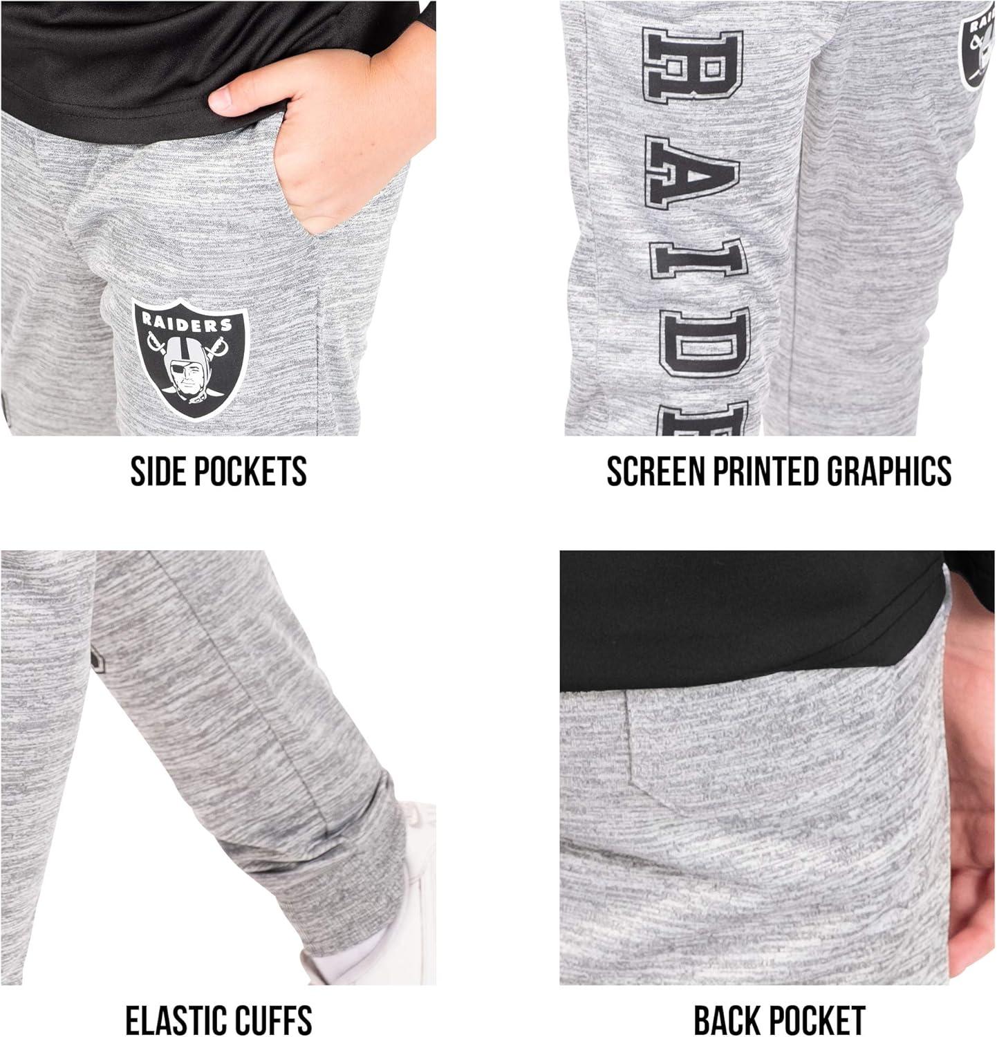 imageUltra Game Youth NFL Official Super Soft Jogger SweatpantsHeather Gray