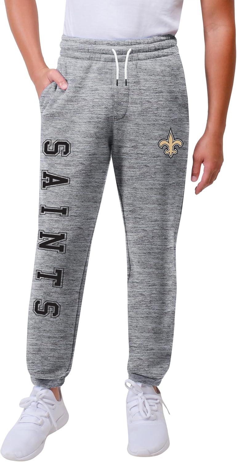 imageUltra Game Youth NFL Official Super Soft Jogger SweatpantsHeather Gray