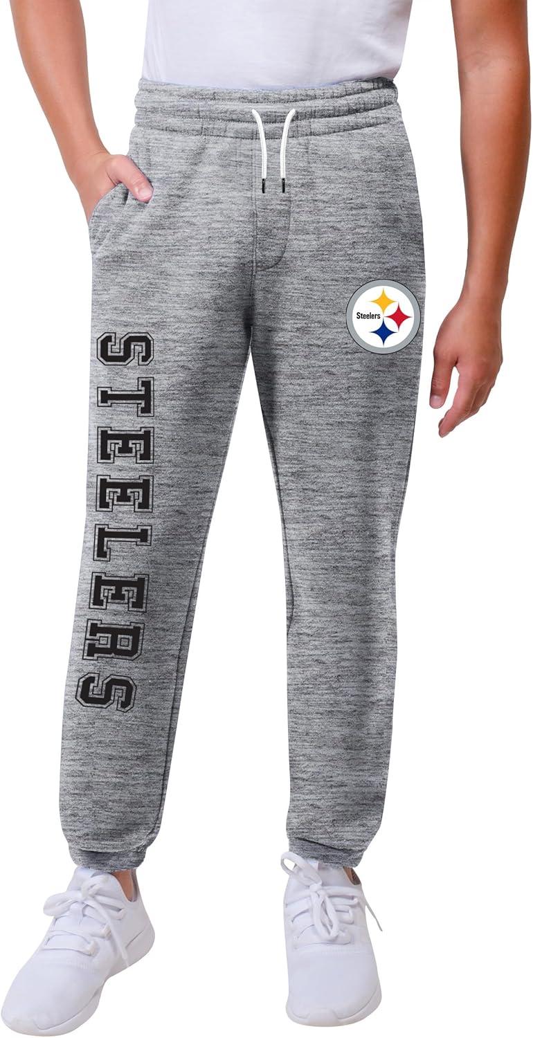 imageUltra Game Youth NFL Official Super Soft Jogger SweatpantsHeather Gray