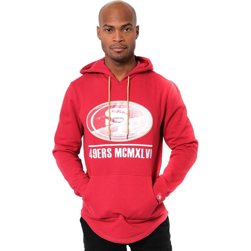 imageUltra Game Mens NFL Fleece Hoodie Pullover Sweatshirt Embroidered JTM1731A Arizona CardinalsTeam Color