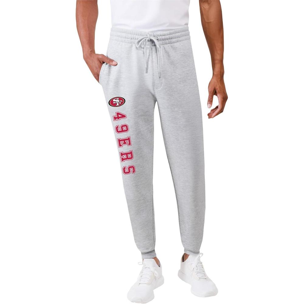 imageUltra Game Mens NFL Official Super Soft Game Day Jogger SweatpantsHeather Gray
