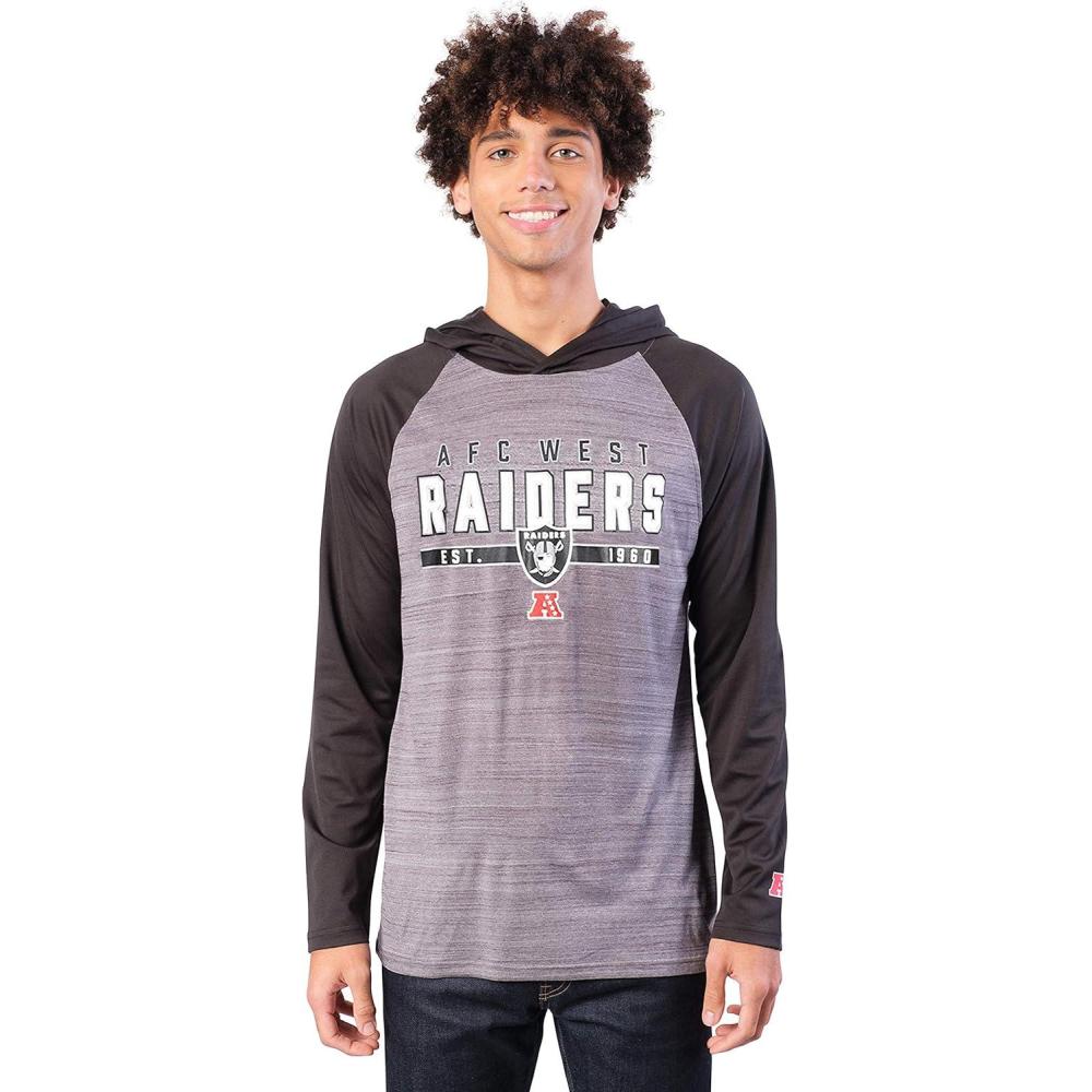 imageUltra Game NFL Mens Lightweight Athletic Performance Hoodie SweatshirtOakland Raiders