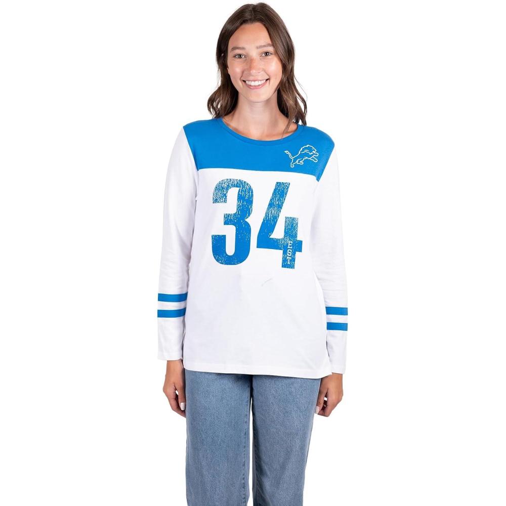 imageUltra Game NFL Womens Super Soft Raglan Vintage Baseball TShirtWhite Updated