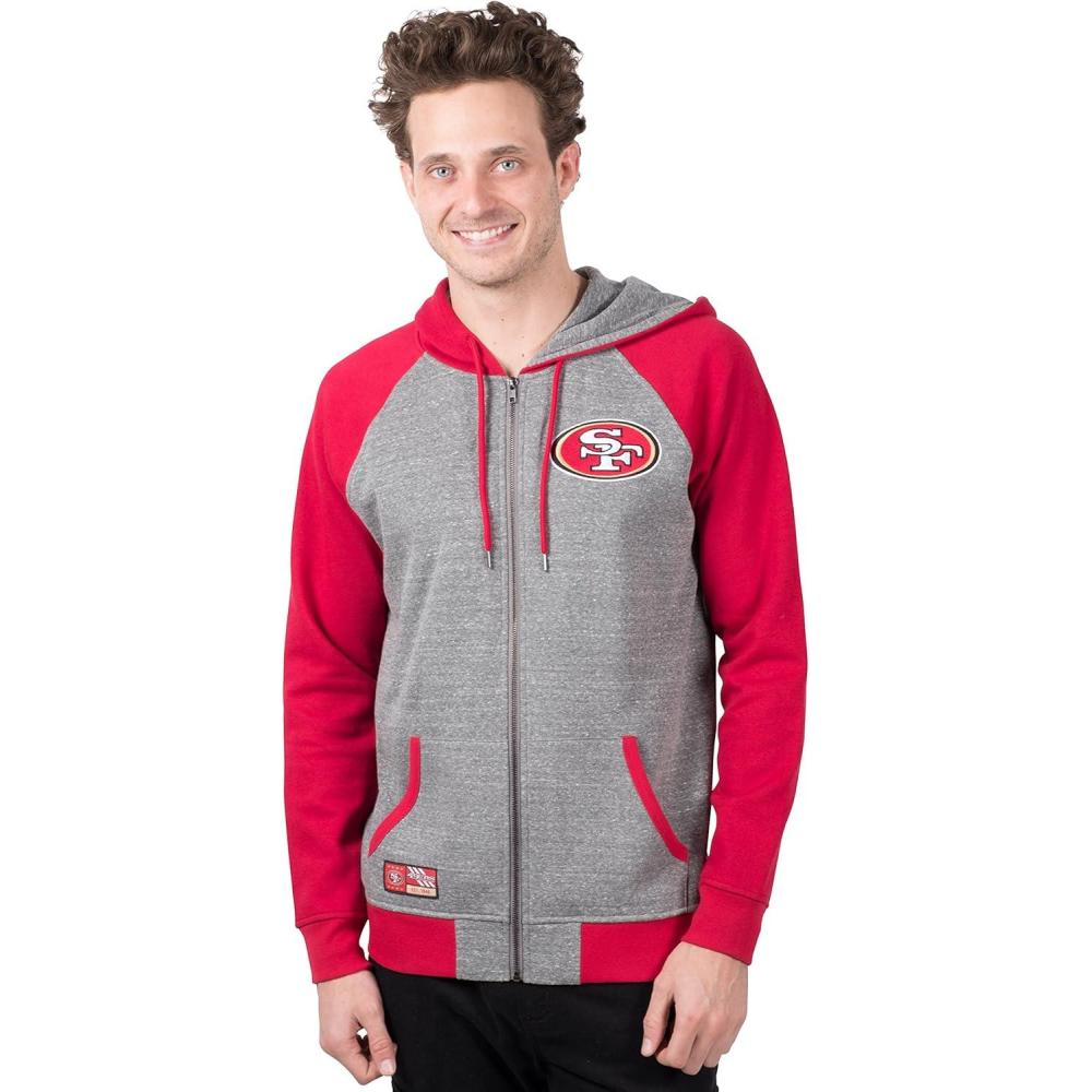 imageUltra Game NFL mens Nfl Official Supreme Satin JacketHeather Gray