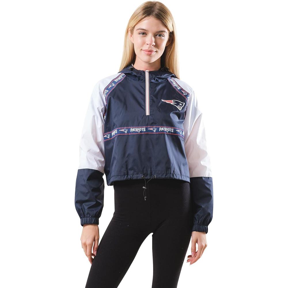 imageUltra Game NFL womens Quarter Zip Hoodie Windbreaker Play Action JacketSmall
