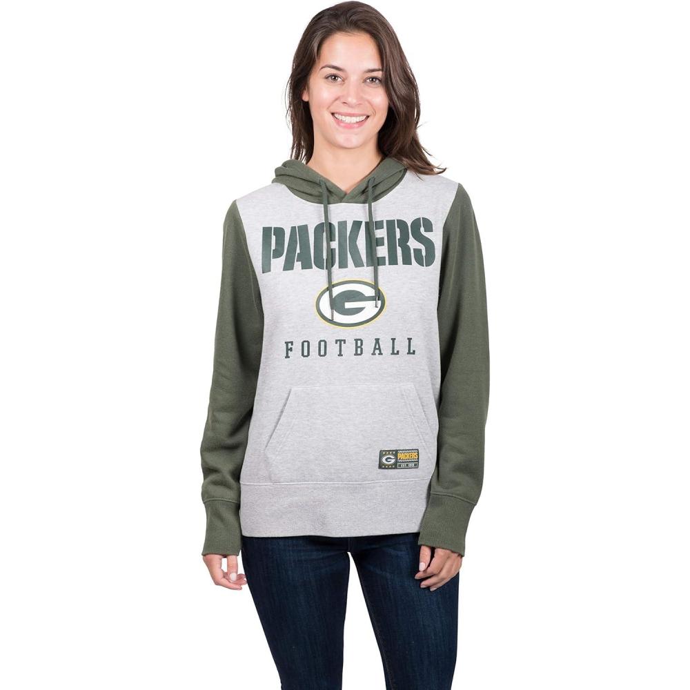 imageUltra Game Womens NFL Official Super Soft Tie Neck Hoodie SweatshirtTeam Color