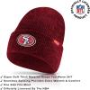 Ultra Game Adults NFL Official Super Soft Marl Knit Winter Beanie Knit Hat with Extra Warm Touch Screen Gloves(Team Color)