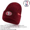 Ultra Game Adults NFL Official Super Soft Marl Knit Winter Beanie Knit Hat with Extra Warm Touch Screen Gloves(Team Color)