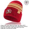 Ultra Game Adults NFL Official Super Soft Team Stripe Winter Beanie Knit Hat with Extra Warm Touch Screen Gloves(Team Color)