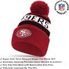 Ultra Game Adults NFL Official Super Soft Winter Beanie Knit Hat With Warm Touch Screen Gloves(Team Color 1)