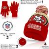 Ultra Game Adults NFL Official Super Soft Winter Beanie Knit Hat With Warm Touch Screen Gloves(Team Color 2)
