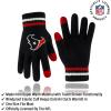 Ultra Game Adults NFL Official Super Soft Winter Beanie Knit Hat With Warm Touch Screen Gloves(Team Color)