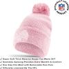 Ultra Game Adults NFL Official Super Soft Winter Beanie Knit Hat with Warm Touch Screen Gloves(Pink)