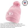 Ultra Game Adults NFL Official Super Soft Winter Beanie Knit Hat with Warm Touch Screen Gloves(Pnk)
