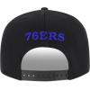 Ultra Game Men NBA Official Twill Snap Back Ultimate Black Baseball Cap Hat(Black)