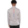 Ultra Game Men’s NBA Official Long Sleeve Active Quarter Zip Pullover T-Shirt(Heather Gray)