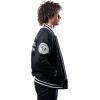 Ultra Game Men’s NFL Official Classic Varsity Coaches Jacket Coat(Black)