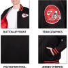 Ultra Game Mens NFL Official Classic Varsity Coaches Jacket Coat(Team Color Updated)
