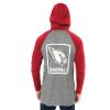 Ultra Game Mens NFL Official Fleece Hoodie Pullover Sweatshirt Henley(Arizona Cardinals)