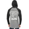 Ultra Game Mens NFL Official Fleece Hoodie Pullover Sweatshirt Henley(Atlanta Falcons)