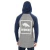 Ultra Game Mens NFL Official Fleece Hoodie Pullover Sweatshirt Henley(Denver Broncos)