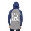 Ultra Game Mens NFL Official Fleece Hoodie Pullover Sweatshirt Henley(Indianapolis Colts)