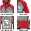 Ultra Game Mens NFL Official Fleece Hoodie Pullover Sweatshirt Henley(New England Patriots)