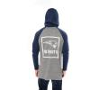 Ultra Game Mens NFL Official Fleece Hoodie Pullover Sweatshirt Henley(New England Patriots)