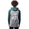 Ultra Game Mens NFL Official Fleece Hoodie Pullover Sweatshirt Henley(New York Jets)