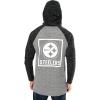 Ultra Game Mens NFL Official Fleece Hoodie Pullover Sweatshirt Henley(Pittsburgh Steelers)