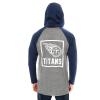 Ultra Game Mens NFL Official Fleece Hoodie Pullover Sweatshirt Henley(Tennessee Titans)