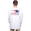 Ultra Game Men’s NFL Official Super Soft Supreme Long Sleeve T-Shirt(White)