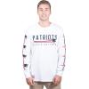 Ultra Game Men’s NFL Official Super Soft Supreme Long Sleeve T-Shirt(White)