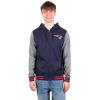 Ultra Game Men’s NFL Official Ultimate Full Zip Varsity Hoodie Sweatshirt Jacket(New England Patriots)