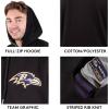 Ultra Game Men’s NFL Official Ultimate Full Zip Varsity Hoodie Sweatshirt Jacket(Philadelphia Eagles)