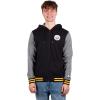 Ultra Game Men’s NFL Official Ultimate Full Zip Varsity Hoodie Sweatshirt Jacket(Pittsburgh Steelers)