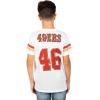 Ultra Game NFL Boys Mesh Vintage Jersey Tee Shirt(White)