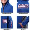 Ultra Game NFL Boys Super Soft Fleece Quarter-Zip Pullover Hoodie Sweatshirt(Black)