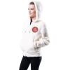 Ultra Game NFL Cleveland Browns Womenss Fleece Sherpa Hoodie Jacket, Cream, Small